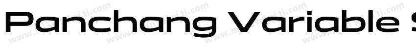 Panchang Variable Semibold字体转换